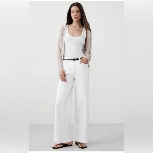 Banana Republic Factory Lot of 2 High Rise Wide Leg Jeans - Picture 2 of 13